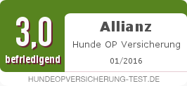 Testsiegel: Allianz Hunde OP Versicherung