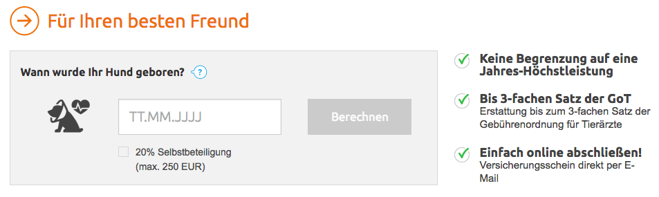 Der Rechner der BarmeniaDirekt